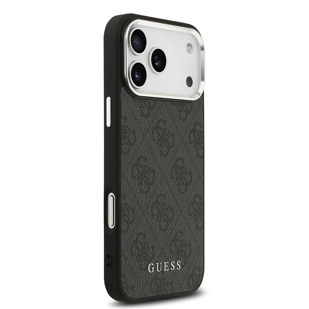 Apple iPhone 17 Pro Max Kılıf Guess Orjinal Lisanslı M-safe Şarj Özellikli 4G Klasik Yazı Logolu Kapak
