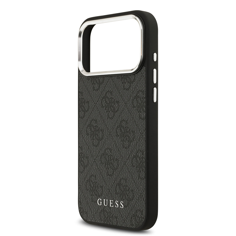 Apple iPhone 17 Pro Max Kılıf Guess Orjinal Lisanslı M-safe Şarj Özellikli 4G Klasik Yazı Logolu Kapak