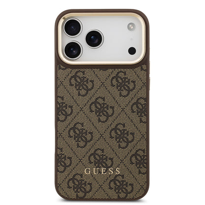 Apple iPhone 17 Pro Max Kılıf Guess Orjinal Lisanslı M-safe Şarj Özellikli Askılı ve 4G Logo Kartlıklı Kapak