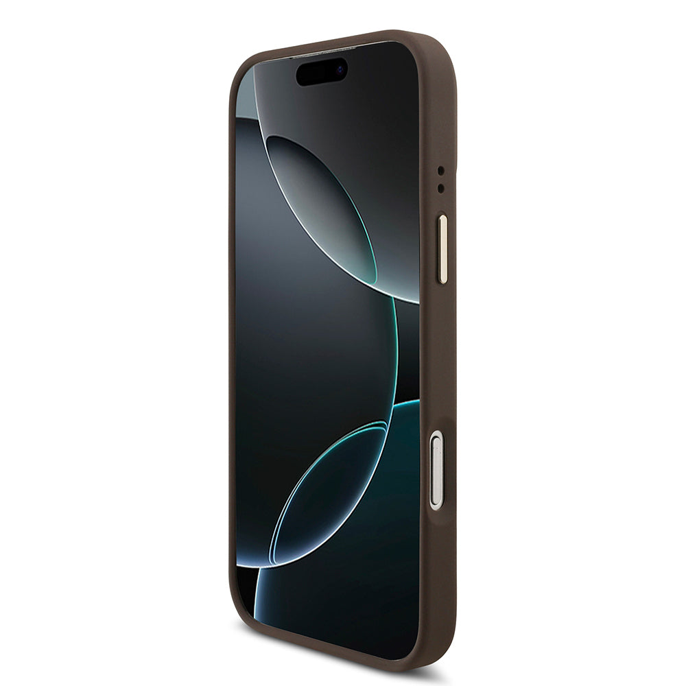 Apple iPhone 17 Pro Max Kılıf Guess Orjinal Lisanslı M-safe Şarj Özellikli Askılı ve 4G Logo Kartlıklı Kapak