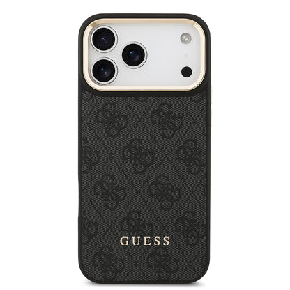 Apple iPhone 17 Pro Max Kılıf Guess Orjinal Lisanslı M-safe Şarj Özellikli Askılı ve 4G Logo Kartlıklı Kapak