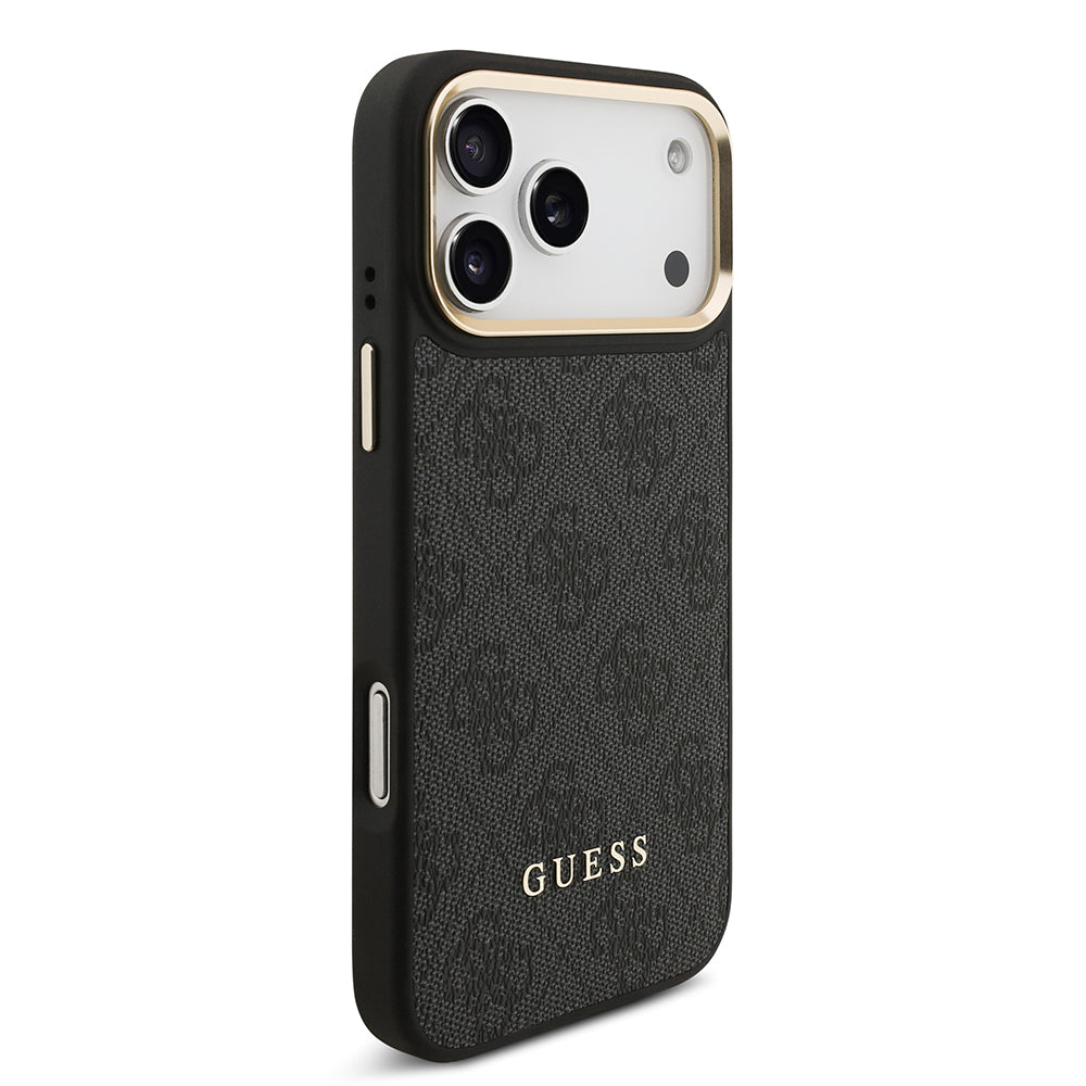 Apple iPhone 17 Pro Max Kılıf Guess Orjinal Lisanslı M-safe Şarj Özellikli Askılı ve 4G Logo Kartlıklı Kapak