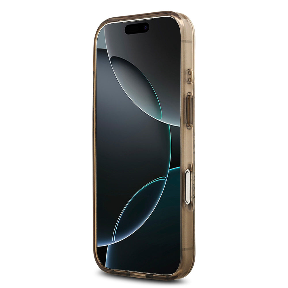 Apple iPhone 17 Pro Max Kılıf Guess Orjinal Lisanslı M-safe Şarj Özellikli Flower Tonal Circle Kapak