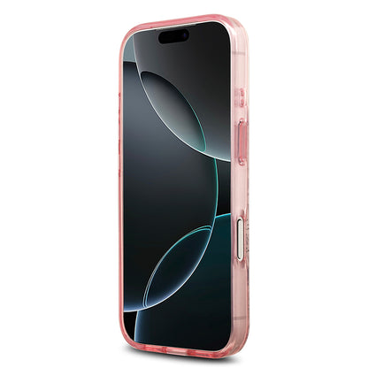 Apple iPhone 17 Pro Max Kılıf Guess Orjinal Lisanslı M-safe Şarj Özellikli Flower Tonal Circle Kapak
