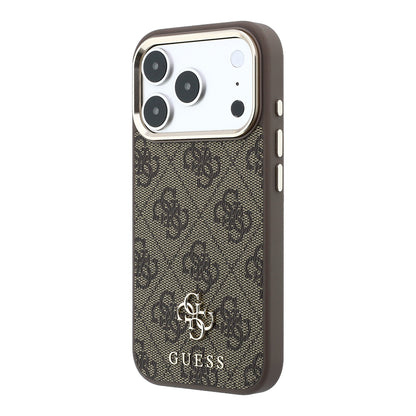 Apple iPhone 17 Pro Max Kılıf Guess Orjinal Lisanslı M-safe Şarj Özellikli Small 4G Classic Logolu Kapak