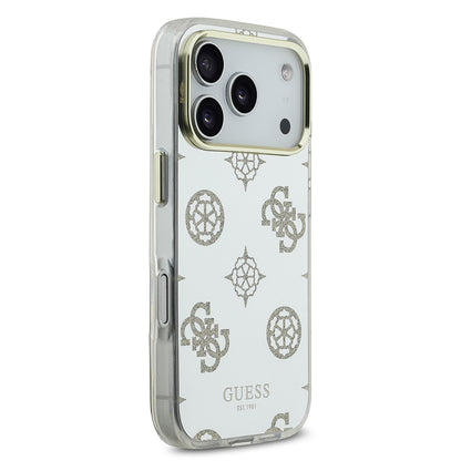 Apple iPhone 17 Pro Max Kılıf Guess Orjinal Lisanslı Metal Kamera Çerçeveli Simli Aynalı Kapak