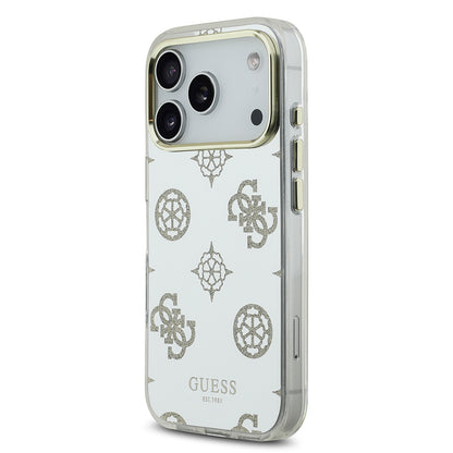 Apple iPhone 17 Pro Max Kılıf Guess Orjinal Lisanslı Metal Kamera Çerçeveli Simli Aynalı Kapak
