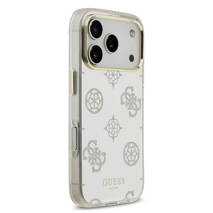 Apple iPhone 17 Pro Max Kılıf Guess Orjinal Lisanslı Metal Kamera Çerçeveli Simli Aynalı Kapak