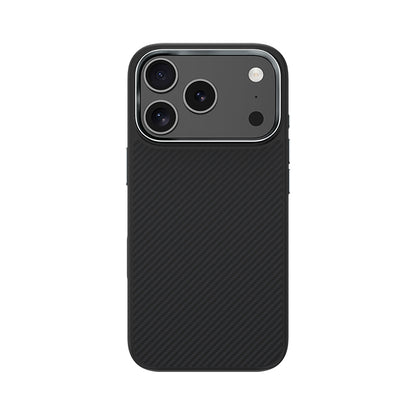 Apple iPhone 17 Pro Max Kılıf Karbon Fiber M-safe Şarj Özellikli Benks Hybrid ArmorPro 600D Kevlar Kapak