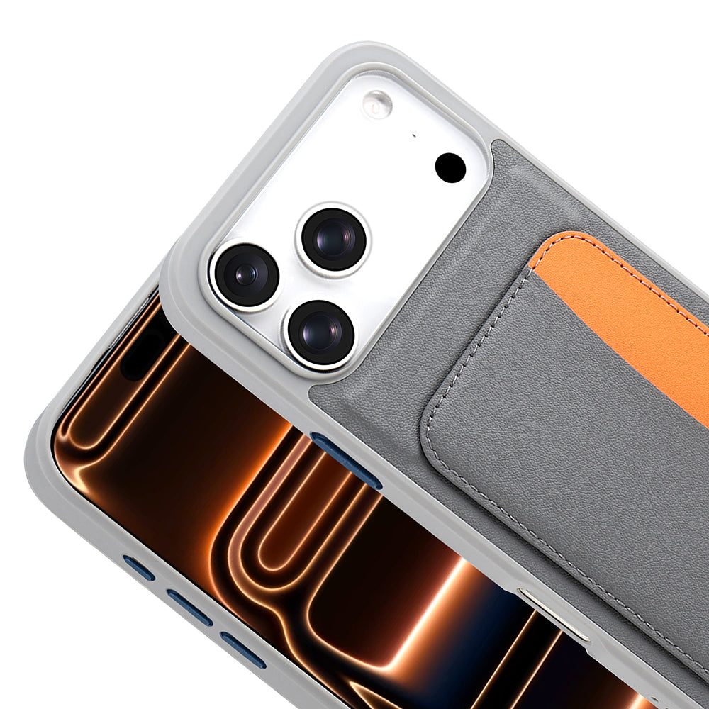 Apple iPhone 17 Pro Max Kılıf Kartlıklı Zore X-Kart Silikon Kapak