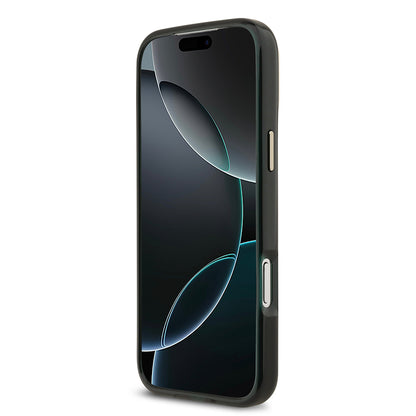Apple iPhone 17 Pro Max Kılıf Lacoste Orjinal Lisanslı M-safe Şarj Özellikli Gold Timsah Logolu Buzlu Kapak