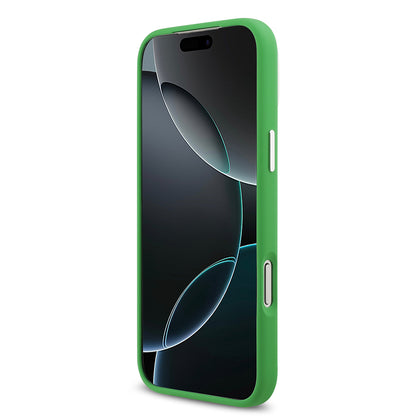 Apple iPhone 17 Pro Max Kılıf Lacoste Orjinal Lisanslı M-safe Şarj Özellikli İkonik Logolu Metal Kamera Çerçeveli Silikon Kapak