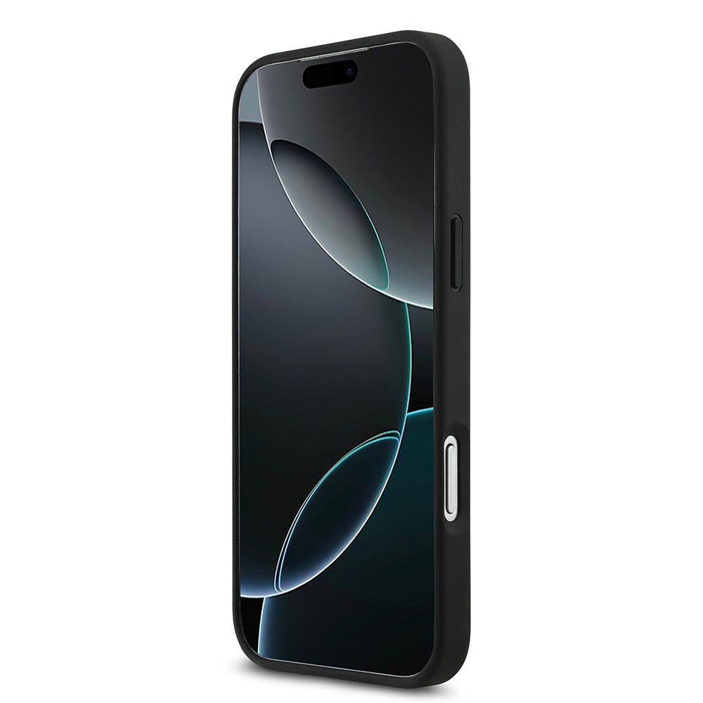 Apple iPhone 17 Pro Max Kılıf Lacoste Orjinal Lisanslı M-safe Şarj Özellikli PU Pike Desenli Metal Logolu Kartlıklı Kapak