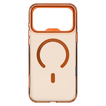 Apple iPhone 17 Pro Max Kılıf M-safe Şarj Özellikli Airbag Tasarımlı O-Ring Şeffaf Kajsa Trans Shield Serisi Kapak