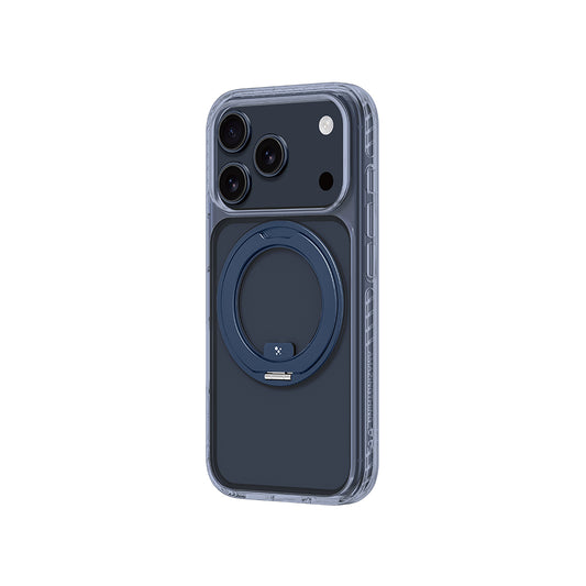 Apple iPhone 17 Pro Max Kılıf M-Safe Şarj Özellikli Airbag Tasarımlı Standlı AmazingThing Titan Pro MagSpin Kapak