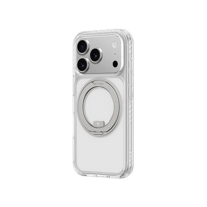 Apple iPhone 17 Pro Max Kılıf M-Safe Şarj Özellikli Airbag Tasarımlı Standlı AmazingThing Titan Pro MagSpin Kapak