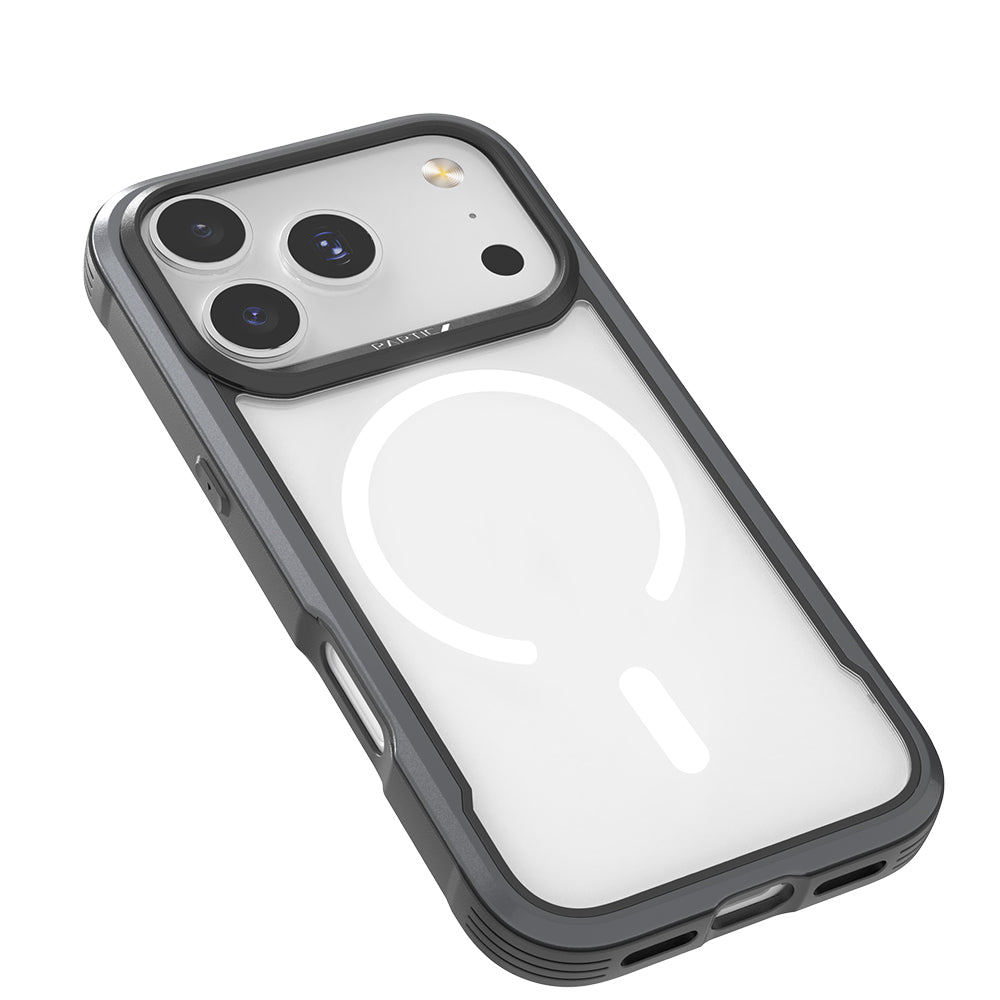 Apple iPhone 17 Pro Max Kılıf M-safe Şarj Özellikli Airbagli Raptic Shield Serisi Şeffaf Arka Yüzey Kapak