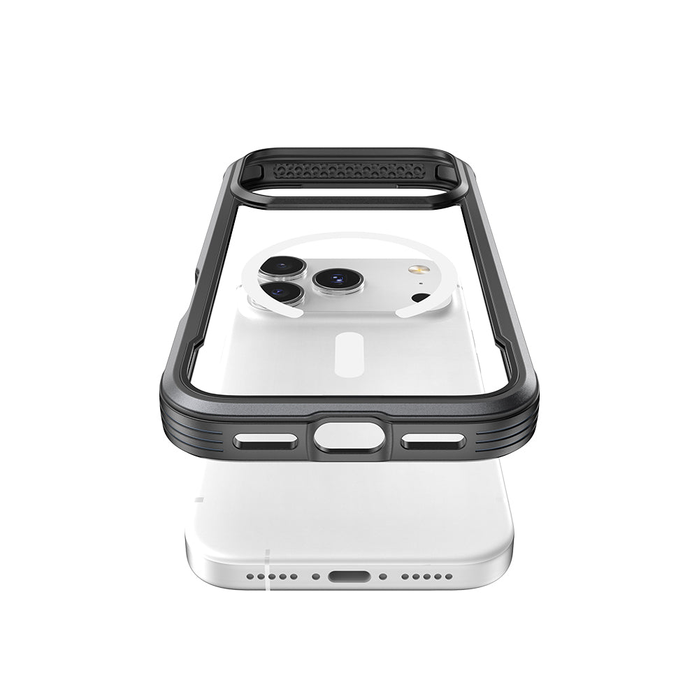 Apple iPhone 17 Pro Max Kılıf M-safe Şarj Özellikli Airbagli Raptic Shield Serisi Şeffaf Arka Yüzey Kapak