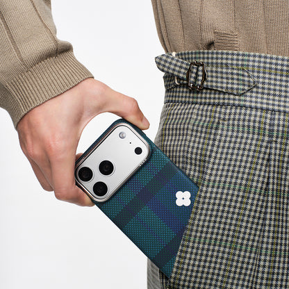 Apple iPhone 17 Pro Max Kılıf M-safe Şarj Özellikli Aramid Fiber Pitaka Flora in Grid Serisi Kapak