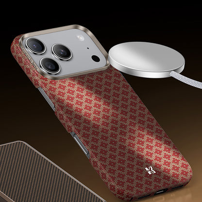 Apple iPhone 17 Pro Max Kılıf M-Safe Şarj Özellikli Benks ArmorAir ArmorGrid Serisi Kevlar Kapak