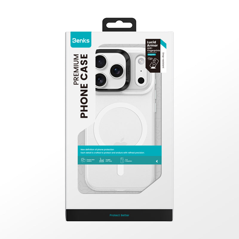 Apple iPhone 17 Pro Max Kılıf M-Safe Şarj Özellikli Benks C-Magnet Lucid Armor Kapak