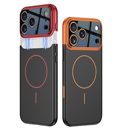 Apple iPhone 17 Pro Max Kılıf M-safe Şarj Özellikli Çift Parçalı Zore Napoli Kapak