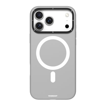 Apple iPhone 17 Pro Max Kılıf M-Safe Şarj Özellikli Kamera Standlı Youngkit Gel Cream Serisi Kapak