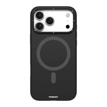 Apple iPhone 17 Pro Max Kılıf M-Safe Şarj Özellikli Kamera Standlı Youngkit Gel Cream Serisi Kapak