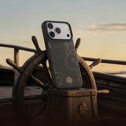 Apple iPhone 17 Pro Max Kılıf M-safe Şarj Özellikli Karbon Fiber Tasarımlı Benks ArmorEdge Air Navigator Kevlar Kapak
