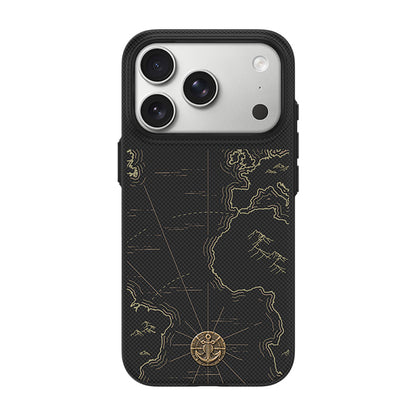 Apple iPhone 17 Pro Max Kılıf M-safe Şarj Özellikli Karbon Fiber Tasarımlı Benks ArmorEdge Air Navigator Kevlar Kapak