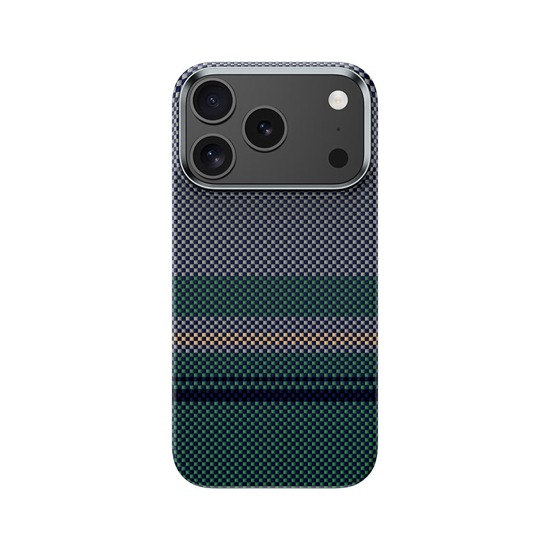 Apple iPhone 17 Pro Max Kılıf M-safe Şarj Özellikli Karbon Fiber Tasarımlı Benks Aurora ArmorAir Kevlar Kapak