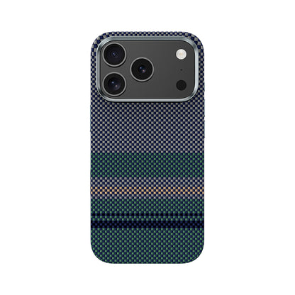 Apple iPhone 17 Pro Max Kılıf M-safe Şarj Özellikli Karbon Fiber Tasarımlı Benks Aurora ArmorPro Kevlar Kapak