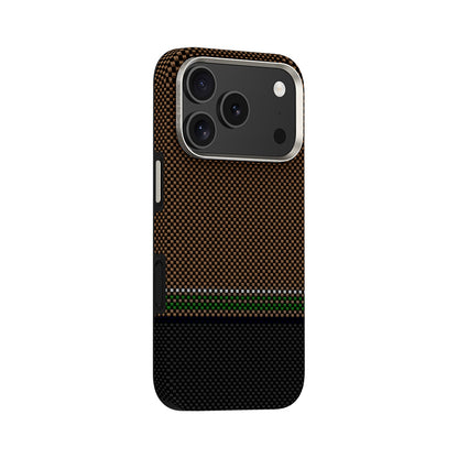 Apple iPhone 17 Pro Max Kılıf M-safe Şarj Özellikli Karbon Fiber Tasarımlı Benks Prestige ArmorPro Kevlar Kapak