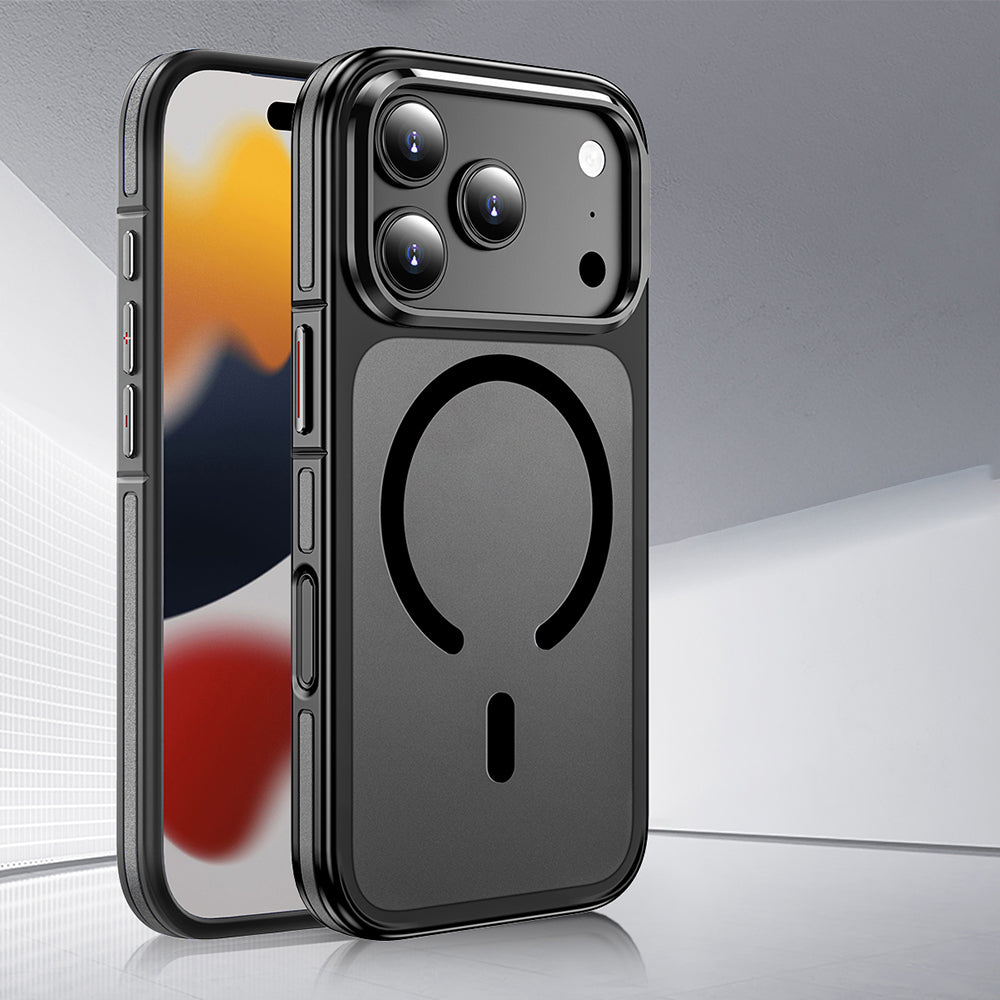 Apple iPhone 17 Pro Max Kılıf M-safe Şarj Özellikli Mat Görünümlü Wlons Vevo Kapak