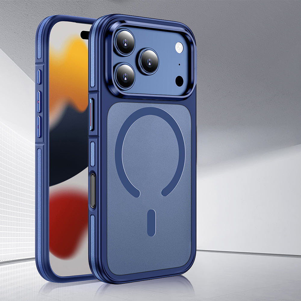 Apple iPhone 17 Pro Max Kılıf M-safe Şarj Özellikli Mat Görünümlü Wlons Vevo Kapak