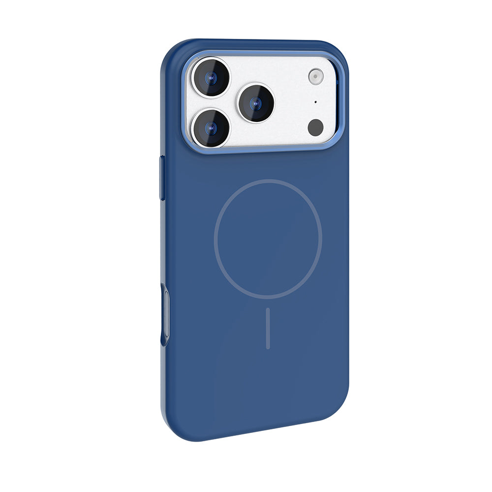 Apple iPhone 17 Pro Max Kılıf M-Safe Şarj Özellikli Metal Kamera Çerçeveli Zore Edi Silikon Kapak