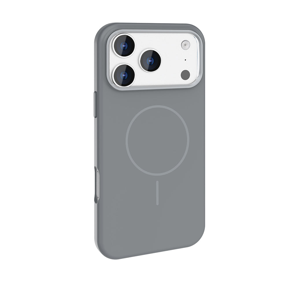 Apple iPhone 17 Pro Max Kılıf M-Safe Şarj Özellikli Metal Kamera Çerçeveli Zore Edi Silikon Kapak