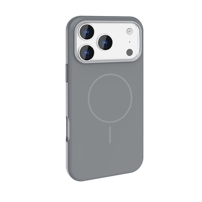 Apple iPhone 17 Pro Max Kılıf M-Safe Şarj Özellikli Metal Kamera Çerçeveli Zore Edi Silikon Kapak