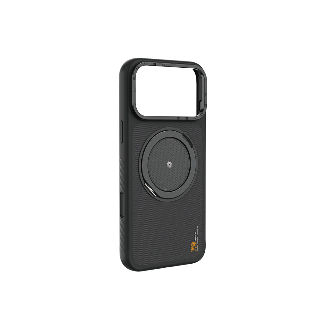 Apple iPhone 17 Pro Max Kılıf M-safe Şarj Özellikli Metal Standlı Lenyes CK225 Kapak