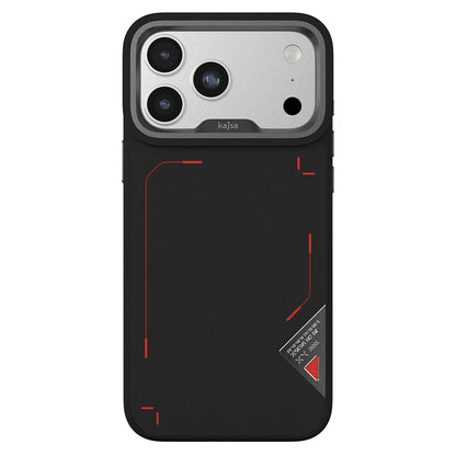 Apple iPhone 17 Pro Max Kılıf M-safe Şarj Özellikli O-Ring Metal Kamera Çerçeveli Kajsa Matrix Collection Kapak