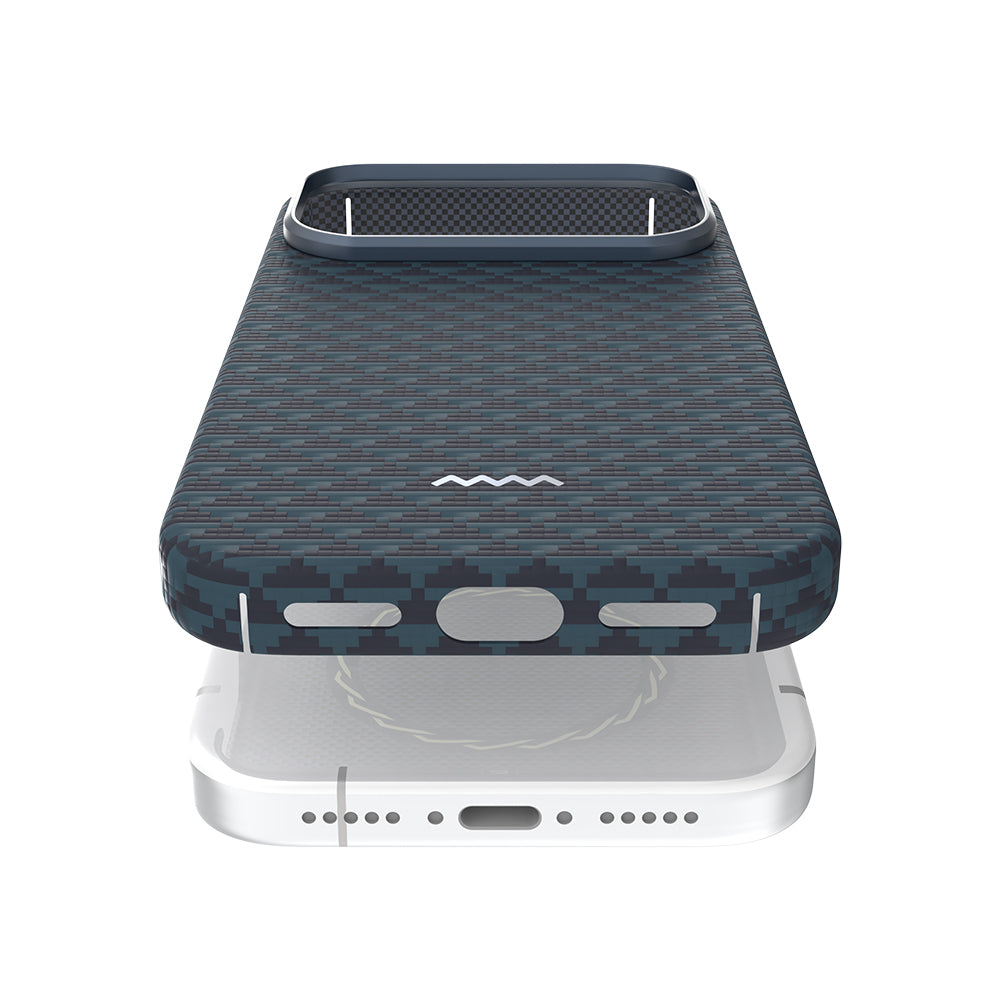 Apple iPhone 17 Pro Max Kılıf M-safe Şarj Özellikli Raptic Aramid Skin Origin Serisi Kapak