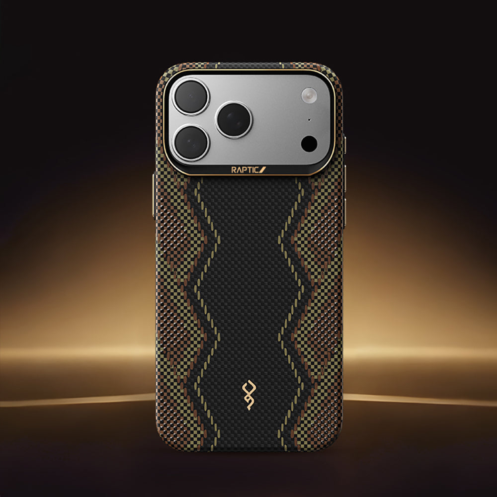 Apple iPhone 17 Pro Max Kılıf M-safe Şarj Özellikli Raptic Aramid Skin Scepter Serisi Kapak