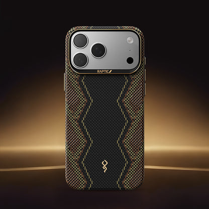 Apple iPhone 17 Pro Max Kılıf M-safe Şarj Özellikli Raptic Aramid Skin Scepter Serisi Kapak