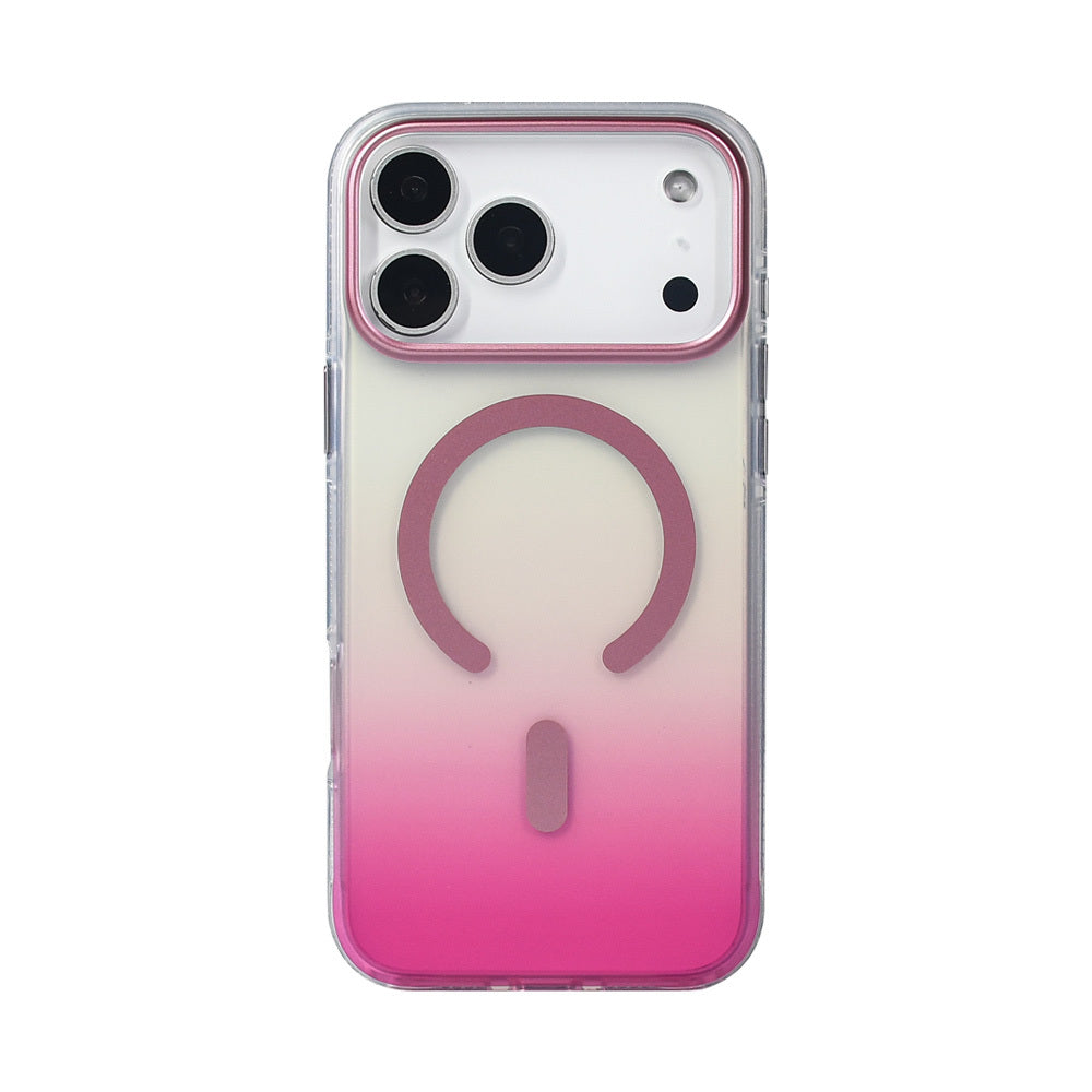 Apple iPhone 17 Pro Max Kılıf M-safe Şarj Özellikli Transparan Renk Geçişli Zore Toros Kapak