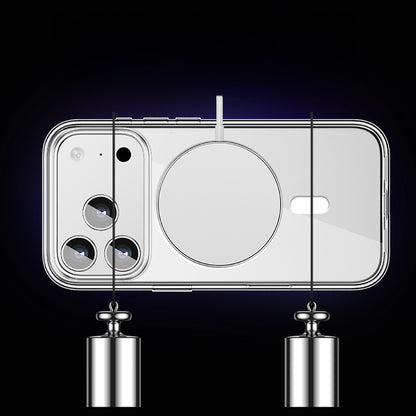 Apple iPhone 17 Pro Max Kılıf M-safe Şarj Özellikli Transparan Sert PC Wlons Pita Kapak