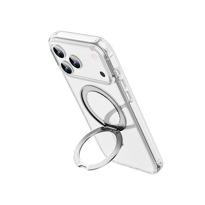 Apple iPhone 17 Pro Max Kılıf M-safe Şarj Özellikli  Wiwu MCC-201 iShield Ultra Serisi Standlı Crystal Sert PC Kapak