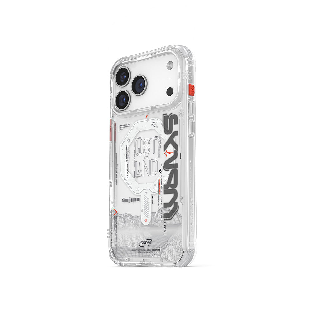 Apple iPhone 17 Pro Max Kılıf M-safe Şarj Özellikli Yazı Desenli Airbag Tasarımlı Skinarma Sonix Kapak
