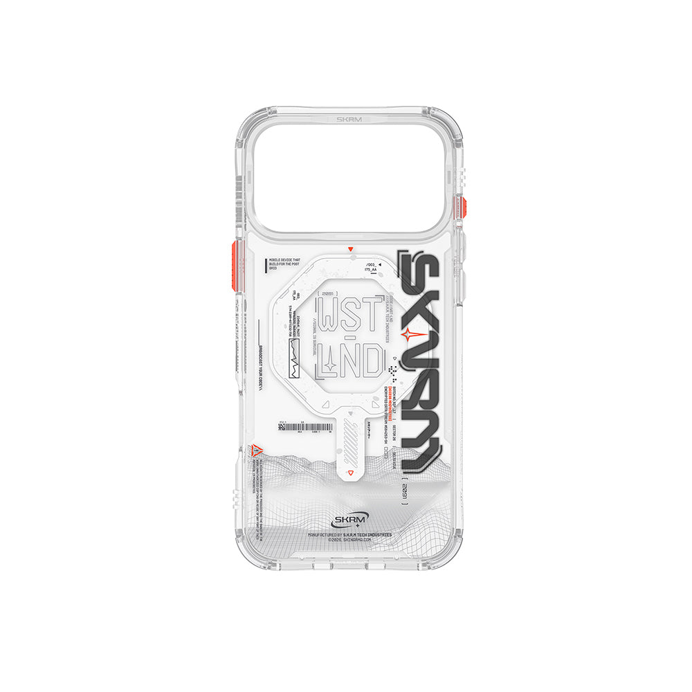 Apple iPhone 17 Pro Max Kılıf M-safe Şarj Özellikli Yazı Desenli Airbag Tasarımlı Skinarma Sonix Kapak
