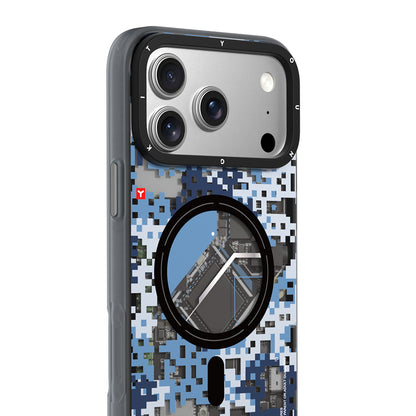 Apple iPhone 17 Pro Max Kılıf M-Safe Şarj Özellikli Youngkit Camouflage Sykell Serisi Kapak