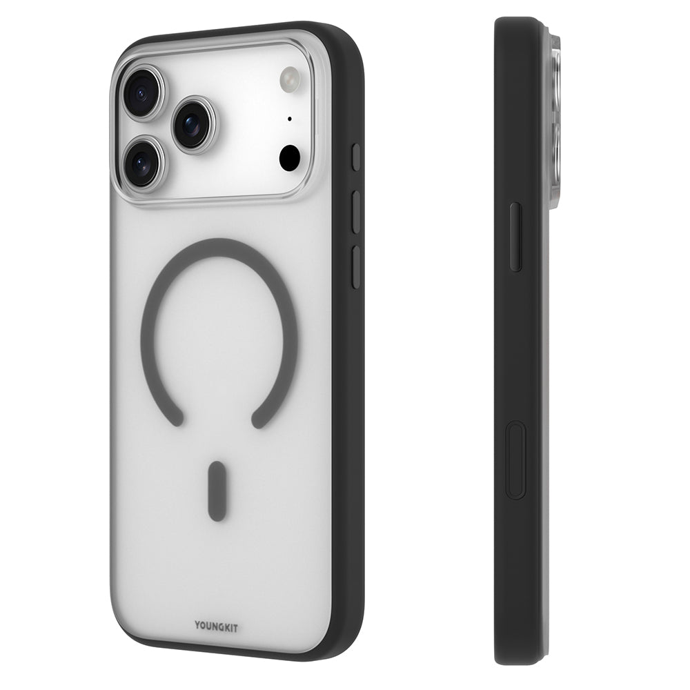 Apple iPhone 17 Pro Max Kılıf M-safe Şarj Özellikli Youngkit Clear Serisi Kapak